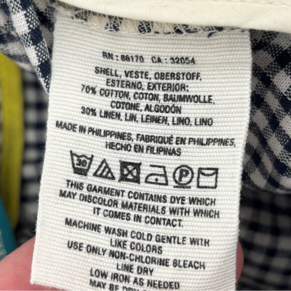 Anthropologie Tie Waist Gingham TrousersCartonnier Size 2 - Picture 13 of 16